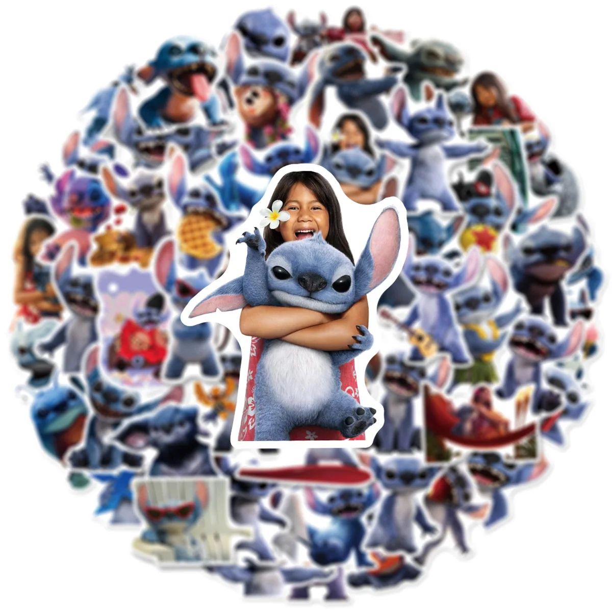 

10/30/50PCS Disney Movie Lilo & Stitch Cartoon Sticker DIY Phone Laptop Luggage Skateboard Graffiti Decals Fun for Kid