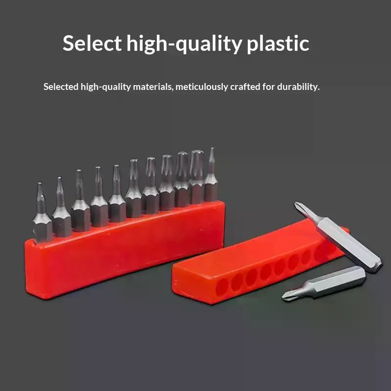 

1pc Bit Holder 4-32 Hole 1/4 Holder Screwdriver Storage Box Hex Shank Screwdriver Plastic Screwdriver Storage Screwdriver Bit