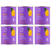Quality Food Mango Pulp Alphonso 99.9% Mango Set 6x850g