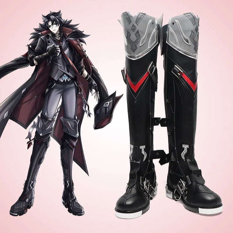 Genshin Impact Wriothesley Cosplay bottes chaussures Cosplay Anime Style chinois Halloween Costumes hommes jeu