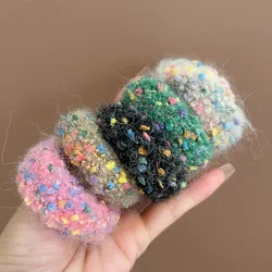 2022 New Candy Color Colorful Hair Ring Korea High Elastic Ponytail Head Rope Girl Sweet Hair Rope Hair Accessories