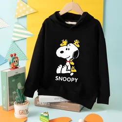Snoopy Unisex Cute Sweatshirts Fashion Clothes Hoodie Cartoon Anime Graphic Printed Tops Cute Streetwear Birthday Party Gifts