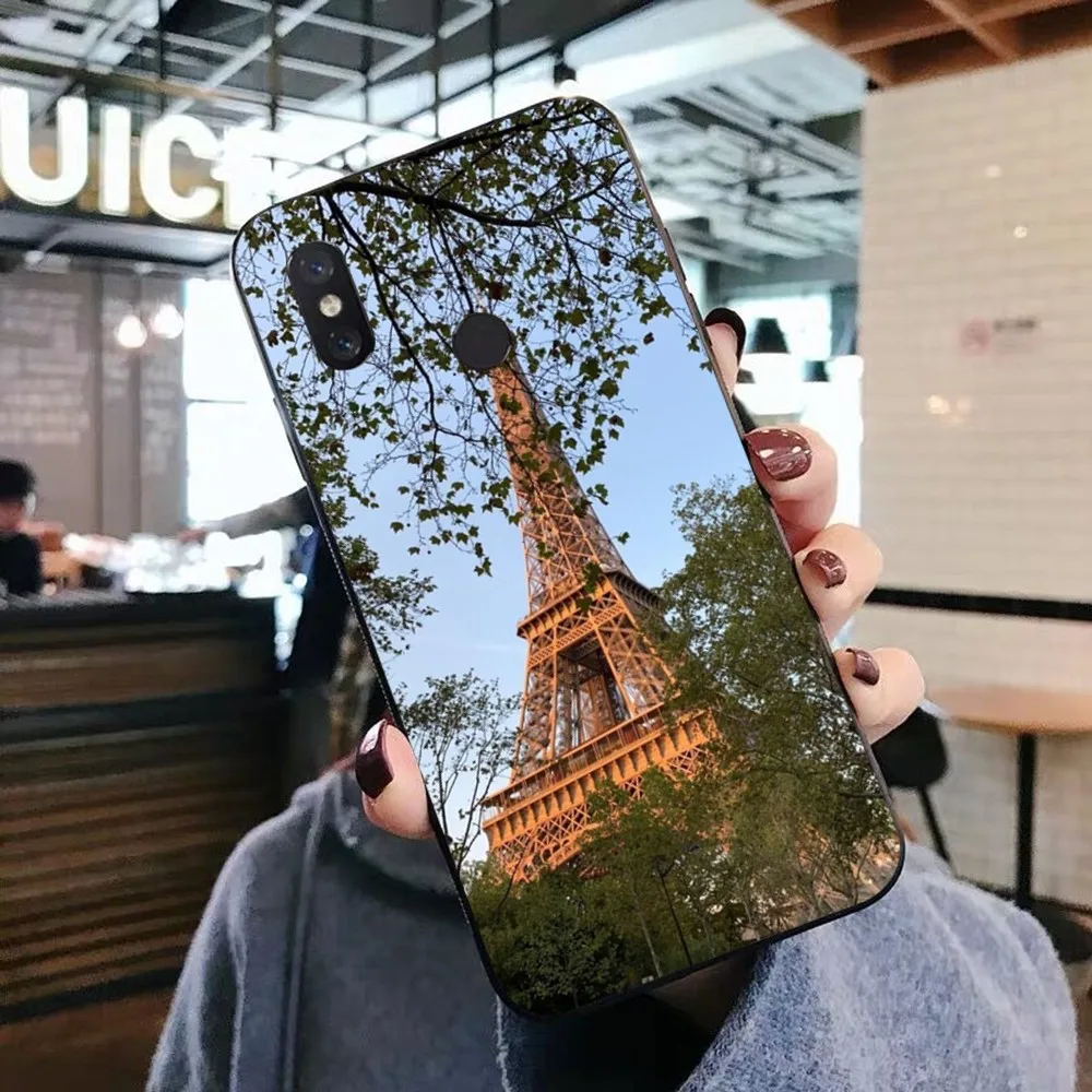 Capa de telefone Paris Torre Eiffel para Xiaomi, Mi 5X, 8, 9, 10, 11, 12 Lite, Pro, 10T, PocoM3 Pro, Note 10 Pro Lite