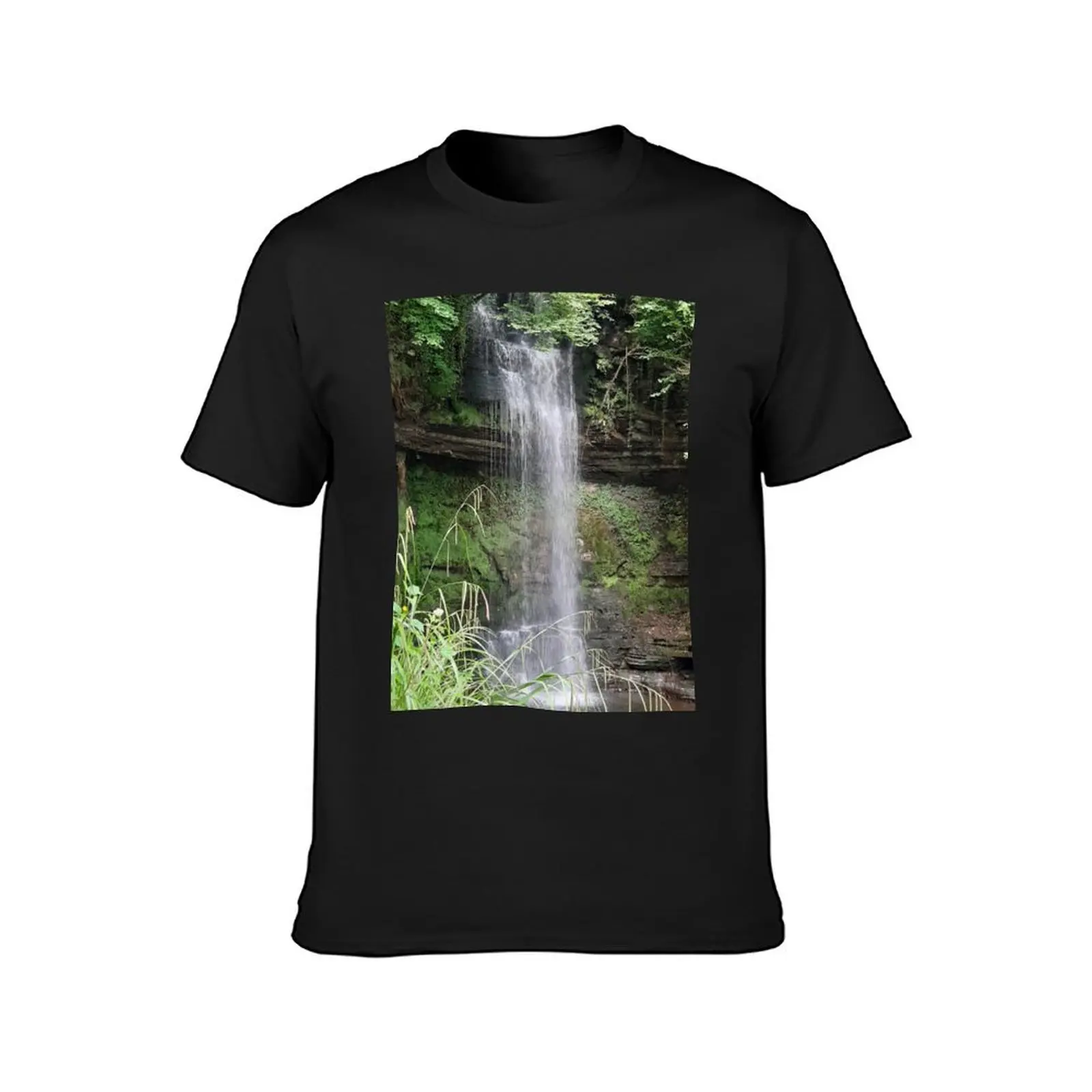 Waterfall T-Shirt boys animal print quick drying plain kawaii clothes t shirts for men graphic