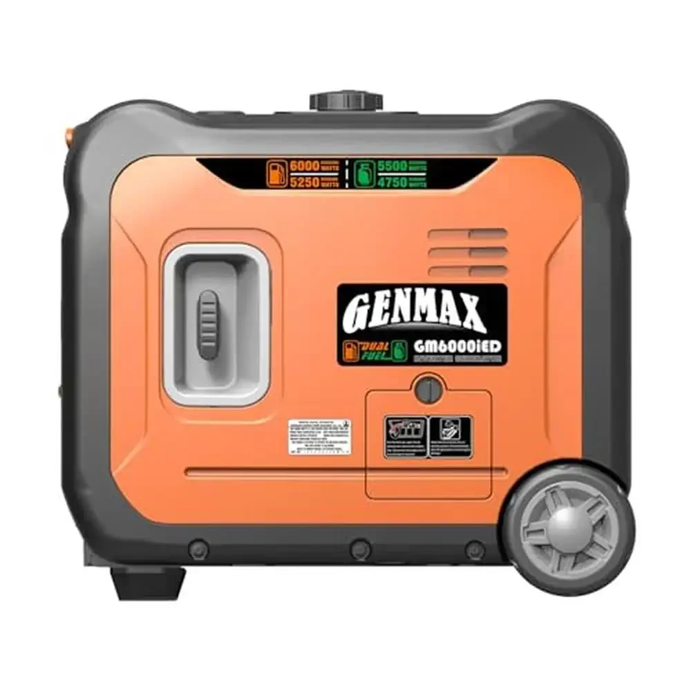 Generador portátil de combustible doble, 6000W, arranque remoto, ligero, silencioso, energía de respaldo, hogar, RV, Camping, Gas propano, centro de datos 5 en 1 CO