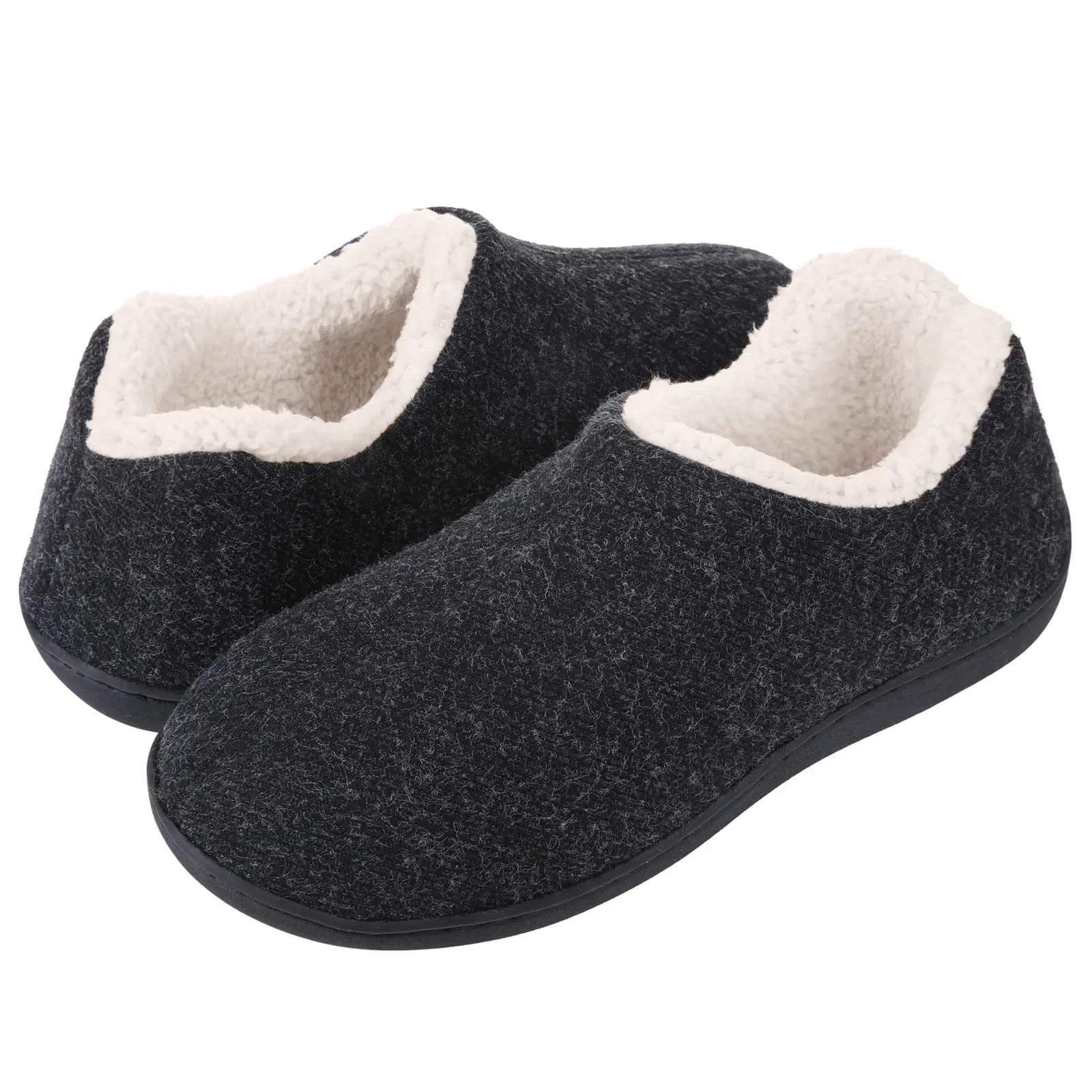 Kidmi hiver pantoufles pour hommes en plein air antidérapant chaud pantoufles intérieur en mousse à mémoire de forme semelle maison pantoufles mode décontracté hommes chaussures