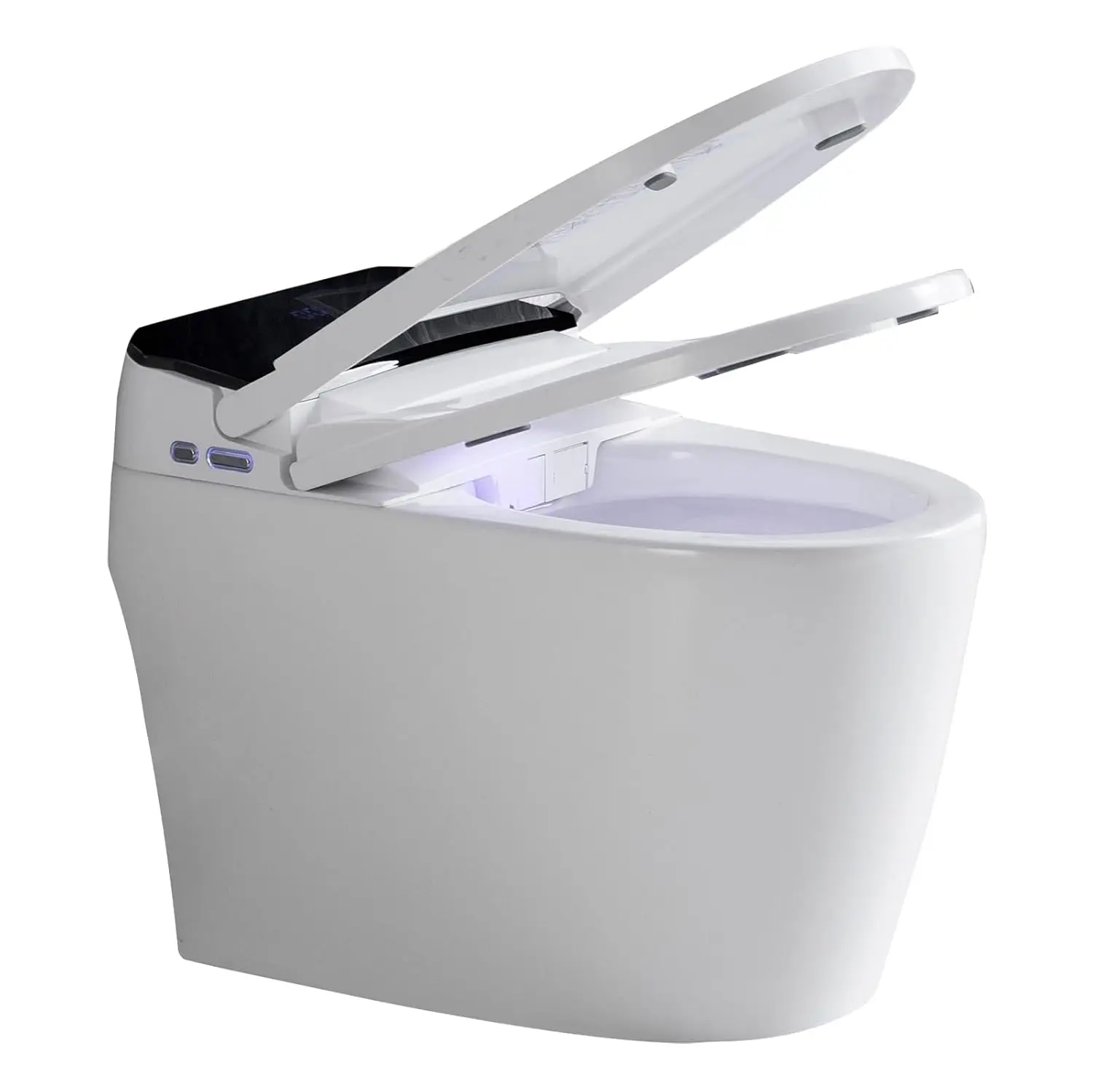 

Умный унитаз со встроенным биде, автоматическим смывом/датчиком движения ногой, подогревом сиденья