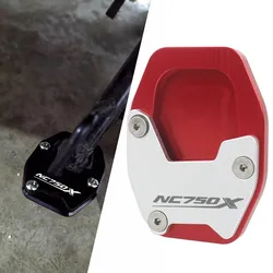 Motosiklet aksesuarları CNC Kickstand yan standı uzatma NC750X Pad için NC NC 750X NC X 2021 2022 2023