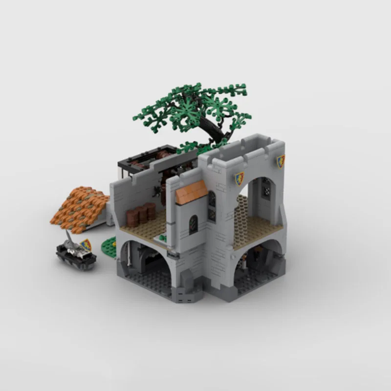 

MOC building toy medieval style small house model set for creative assembly, a gift set for holidays