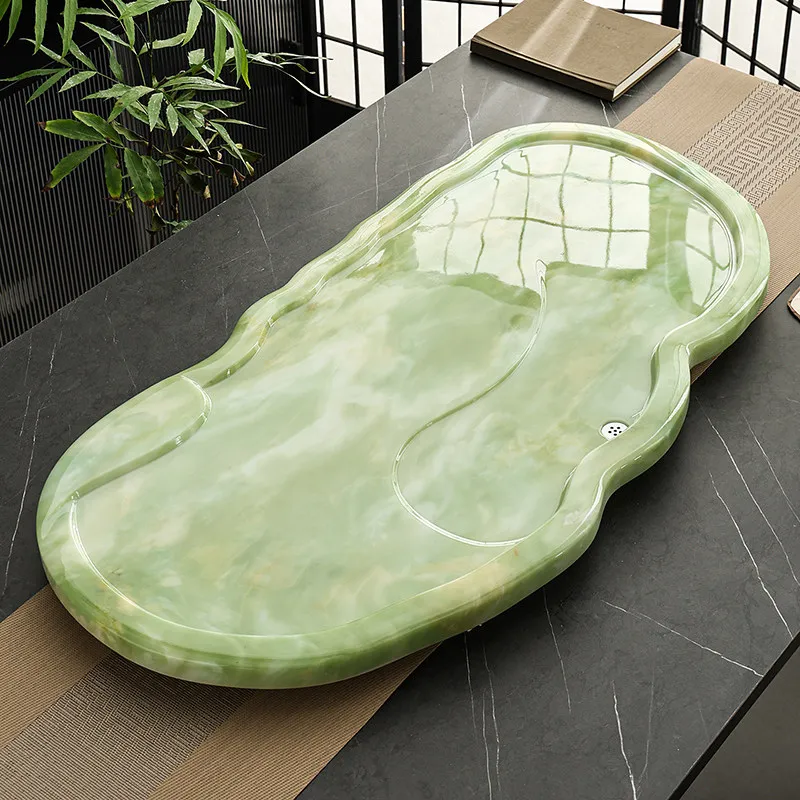 Irregular Living Room Tea Tray Serving Office Ceremony Valet Hospitality Tea Tray Nordic Drainage Bandejas Home Decorationgs