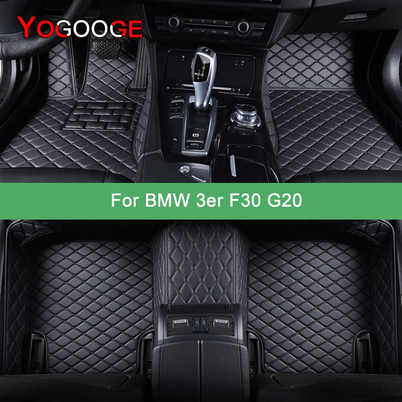 

YOGOOGE Custom Car Floor Mats For BMW 3er F30 G20 2013-2023 316-340 Auto Carpets Foot Coche Accessorie