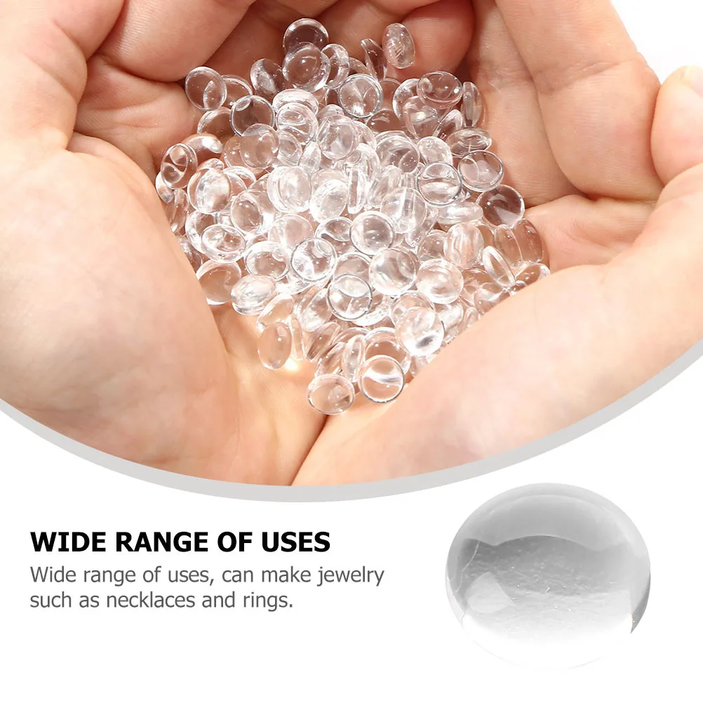 

1 Box Glass Patches for DIY Gemstone Cover Jewelry Making Accessory Pretty Round Cabochons Pendant Shiny Handmade Decorative