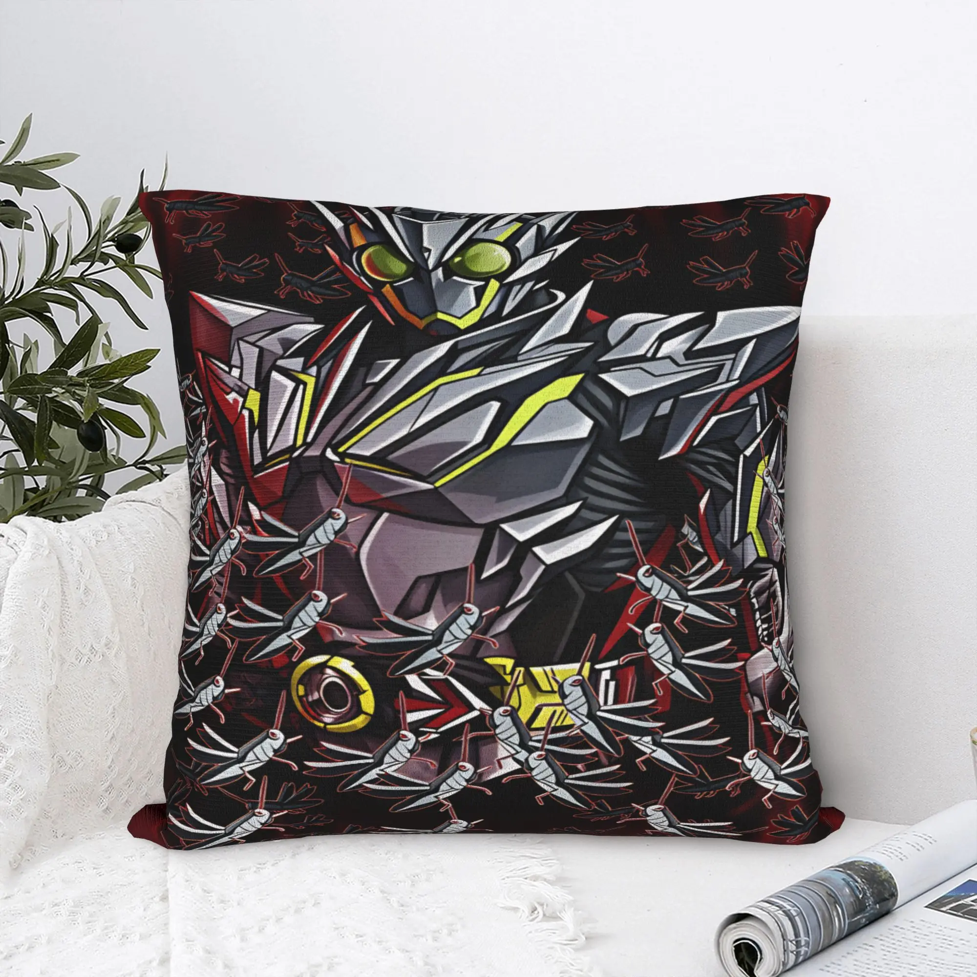 Kamen Riders Pillow Cover  Kawaii Pillow Case For Chair Sofa Home Decor Soft Pillowcases Gift