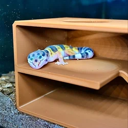 Reptile and amphibian cave glass viewing, hidden fence decoration, geckos, snakes and other reptiles