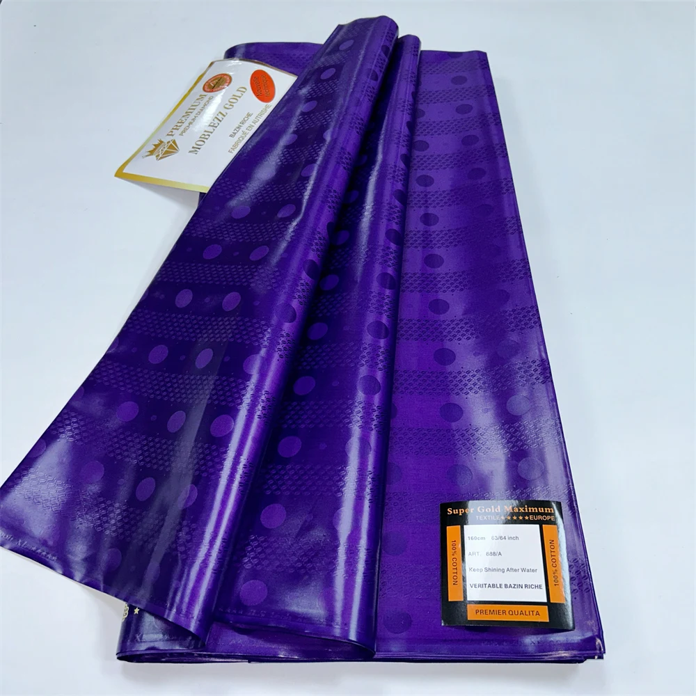 2025 대야 리치 겟처 기니 브로케이드 소재, 100% 코튼 대야, 리치 티슈 레이스, 5 야드, 빛나는 오스트리아 품질 유지