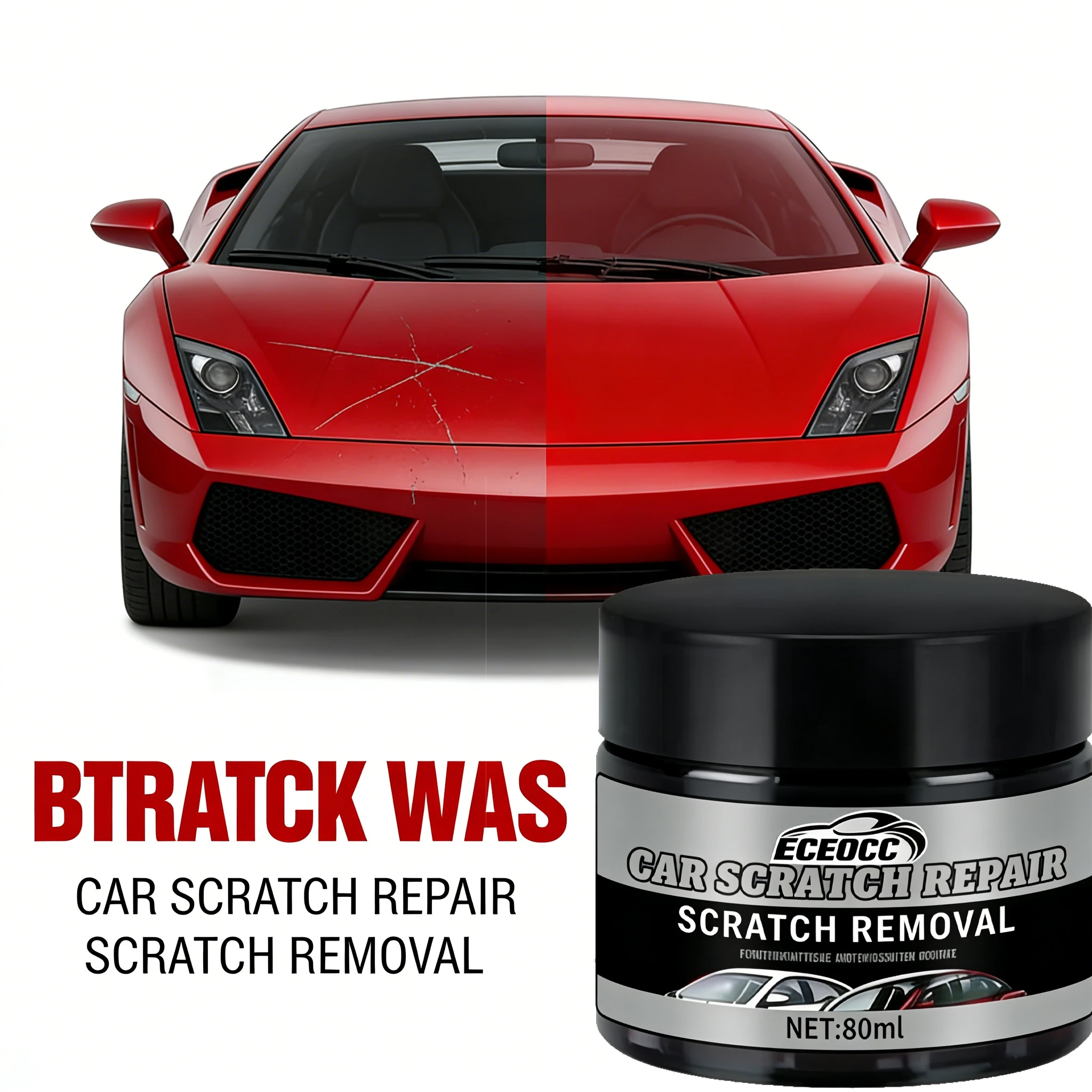 Auto Scratch Repair Wax Car Paint Polishing Compound Swirl Remover Scratch Eraser for Car Body Light Scratches