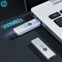 HP USB3.2 Flash Drive 256GB 128GB 64GB 32GB High Speed USB Stick External Storage Metal Pen Drive Creative Personality Car Music