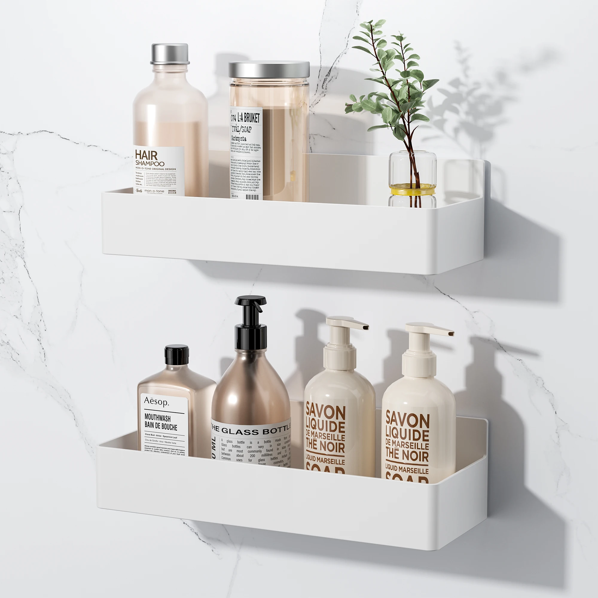 Estantes magnéticos de plástico blanco para cocina, organizador lateral para refrigerador, estante para condimentos, accesorio multifunción para el