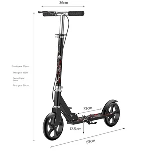 Scooter Erwachsener Pedalfaltung, großes Jugendrad, Handbremse, neuer Stil, Cross Life 6 Hauptverkaufstrotinea Erwachsener - №6