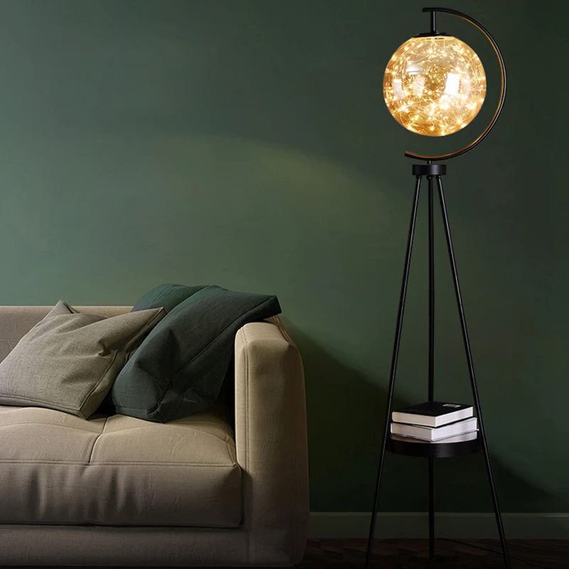 مصباح أرضي LED حديث وبسيط، غرفة المعيشة، غرفة النوم، الدراسة، مصباح رأسي إبداعي للتحكم عن بعد على طراز Nordic Ins، i