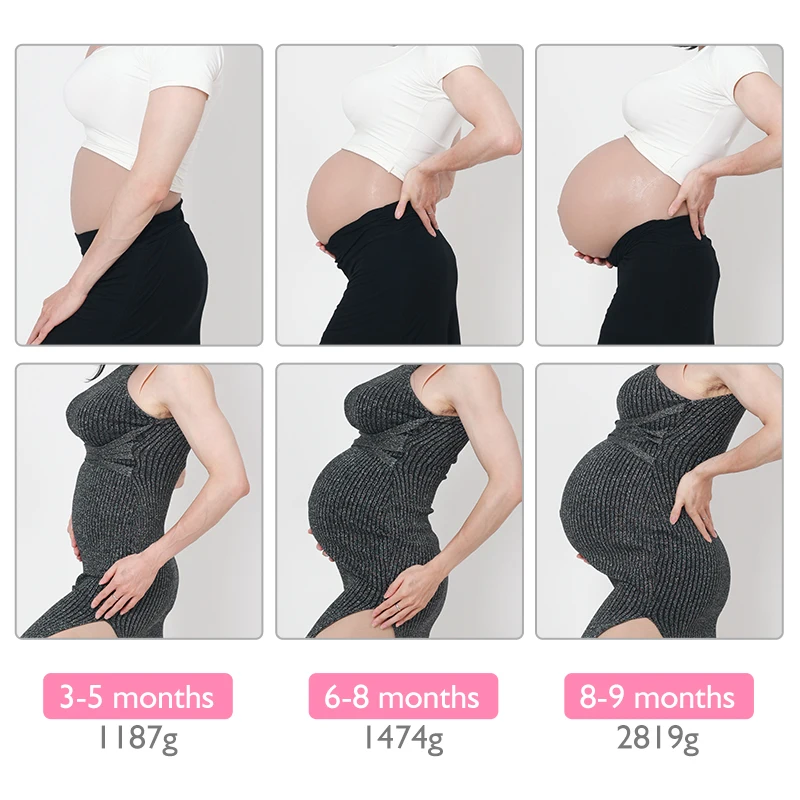 Roanyer Silicone Pregnant Belly Suit for Crossdress Realistic Baby Tummy Pregnancy Male to Female Fake Artificial Body Suit