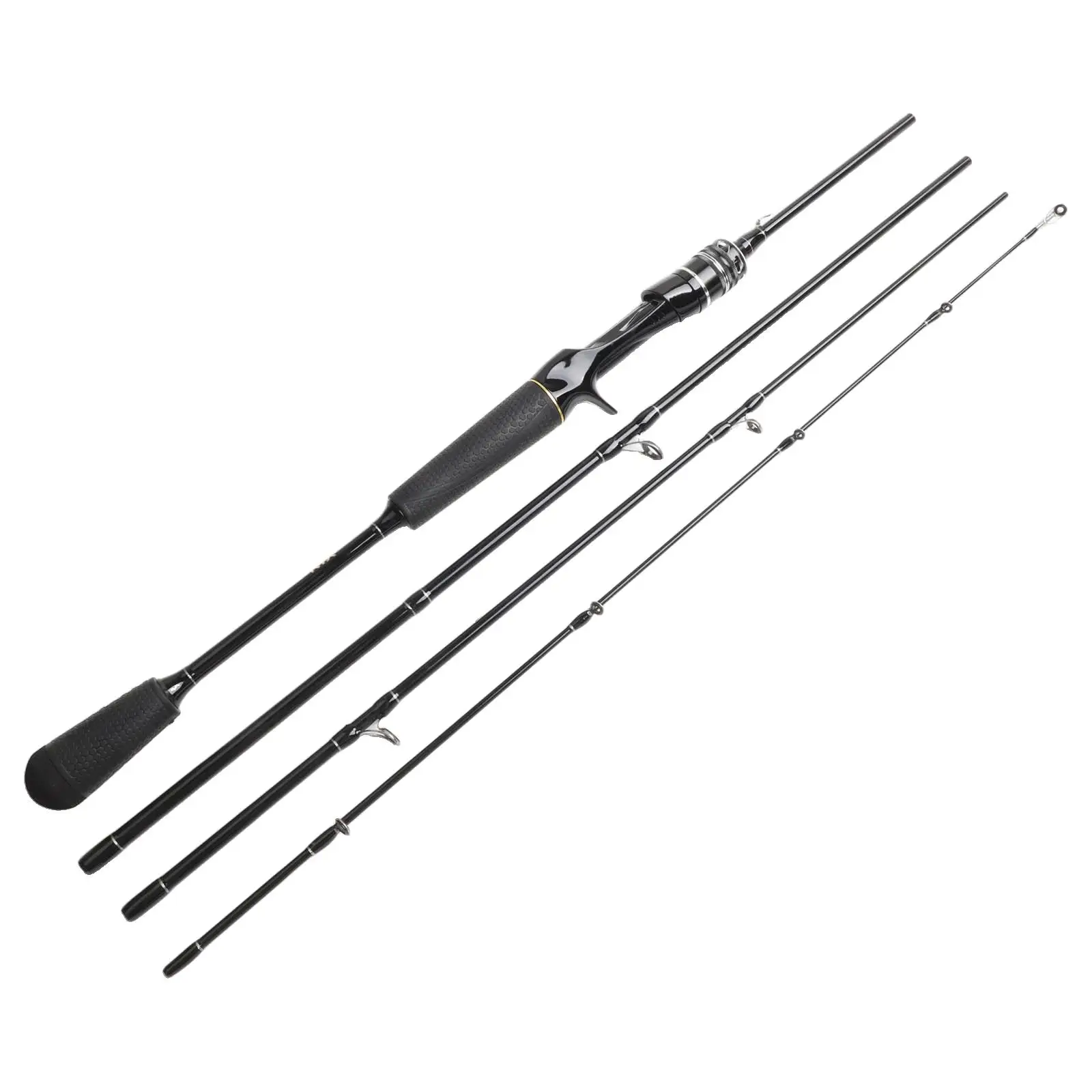 Conector de acero inoxidable MM de mortaja y espiga larga de fibra de carbono de plástico ABS, varilla de una mano o dos manos, longitud Cm