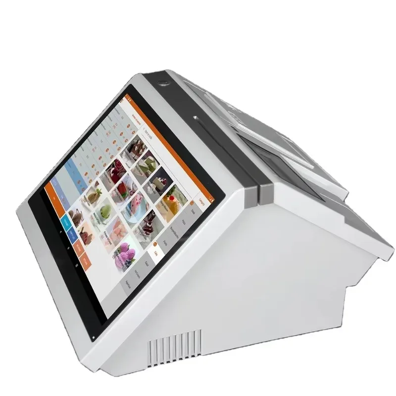 New Design 14.1inch Capacitive Touch Screen All In One POS System Machine Checkout Counters T