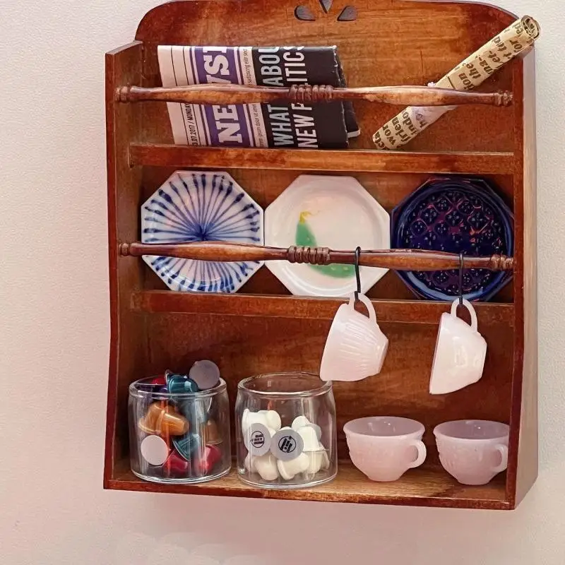 1 conjunto 1/6 casa de bonecas em miniatura máquina café elétrica modelo cozinha acessórios cozimento para casa boneca decoração fingir jogar brinquedos
