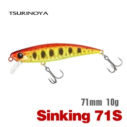 TSURINOYA INTRUDER 71S Affondamento Richiamo 71mm 10g Grande Trota Crankbait Richiamo di Pesca Artificiale Minnow Esche Dure Luccio Bass Plug
