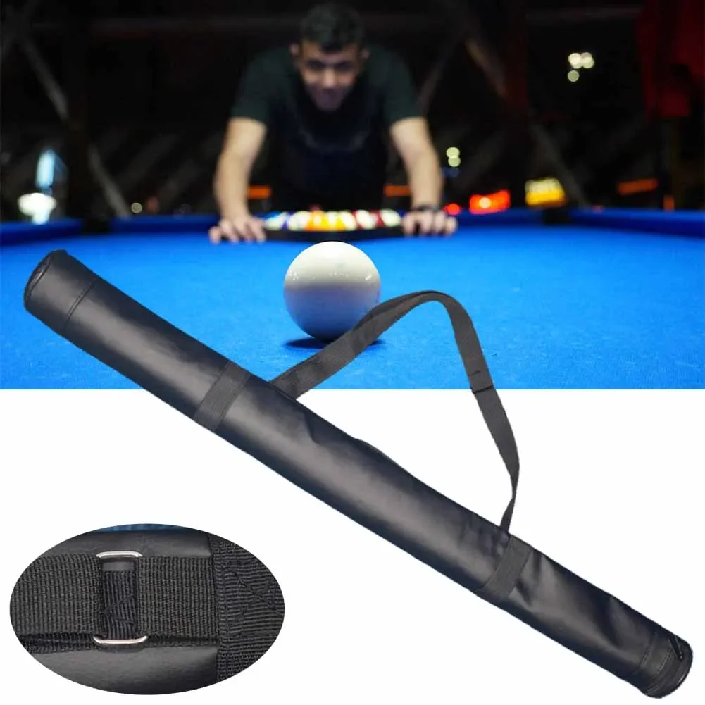 1Pcs Pool Cue Case Pouch Holder Carry Bag Case-Stick Rod 32inch Cue Bag With Adjustable Shoulder Straps For 1/2 Snooker Billiard