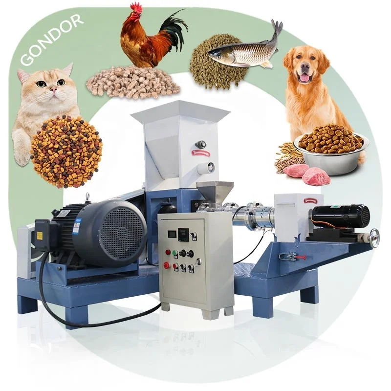 Homemade Stainless Steel Dog Treat Snack Fish Food Homeuse Extruder Mix Process Make Pellet Pet Feed Machine