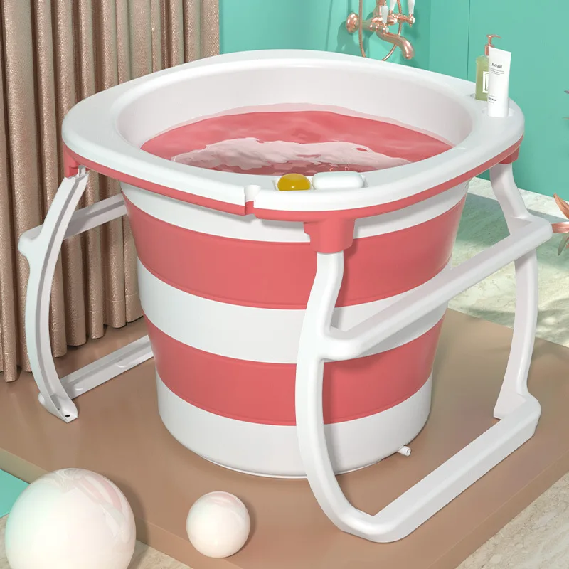 

Elevated bathtub folding full body bath tub children's adult baby pool