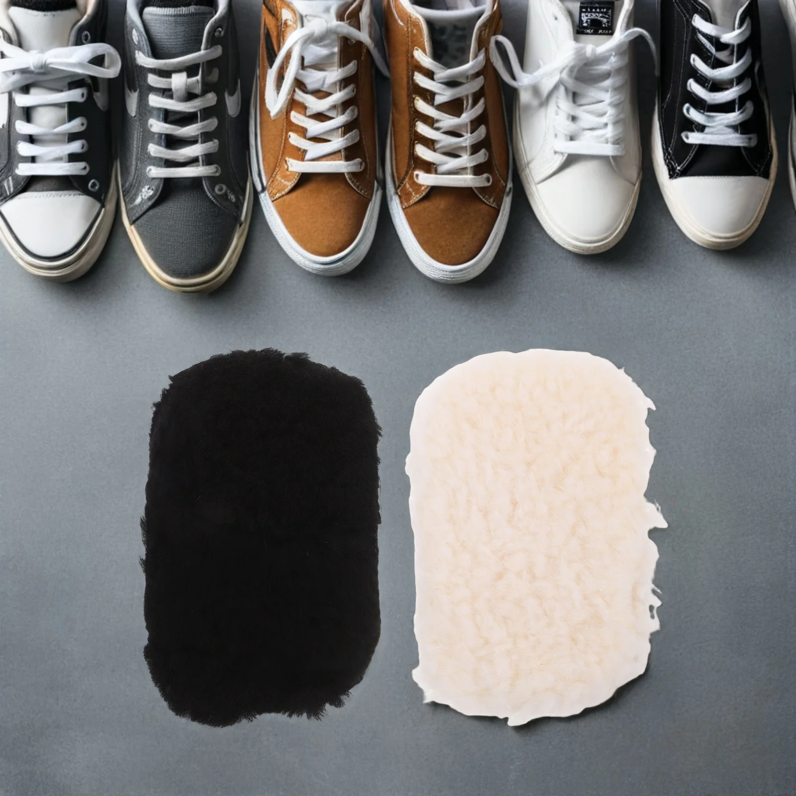 

2pcs Wool Polishing Gloves For Shoes Car Furniture Shoe Shine Restoration Suede Cleaner Boot Polish Travel