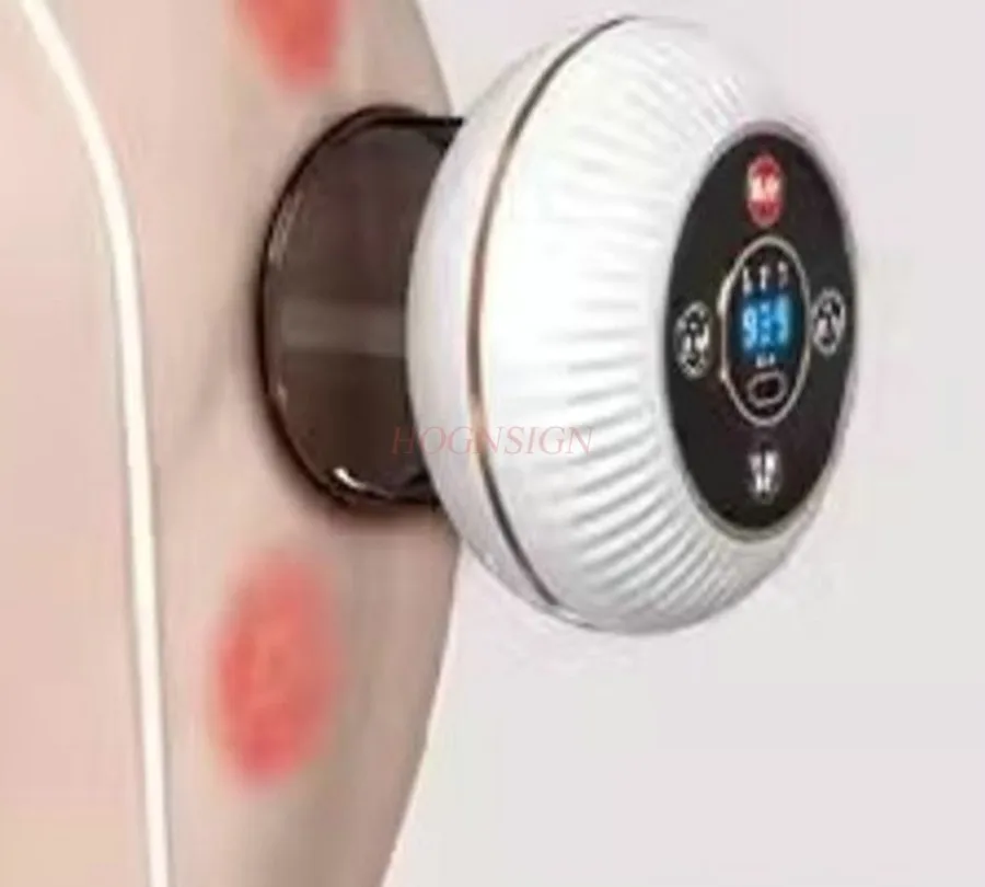 1pcs Smart Vacuum Cupping Massage Device Electric Heating Scraping Suction Cups Physical Fatigue Relieve Health