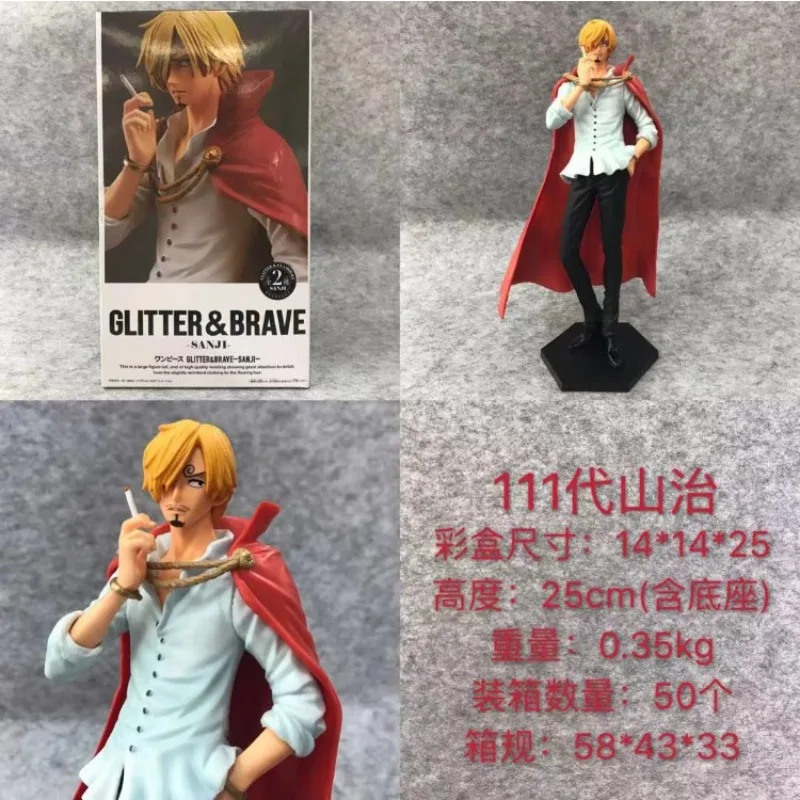 

Аниме ONE PIECE красная накидка Sanji стоящая поза ророноа Зоро, Луффи статуя ПВХ экшн-фигурка Коллекционная модель игрушка в коробке