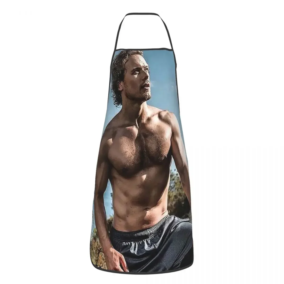 Sam Heughan Aprons Chef Cooking Baking Tablier Sleeveless Bib Kitchen Cleaning Pinafore for Women Men Gardening