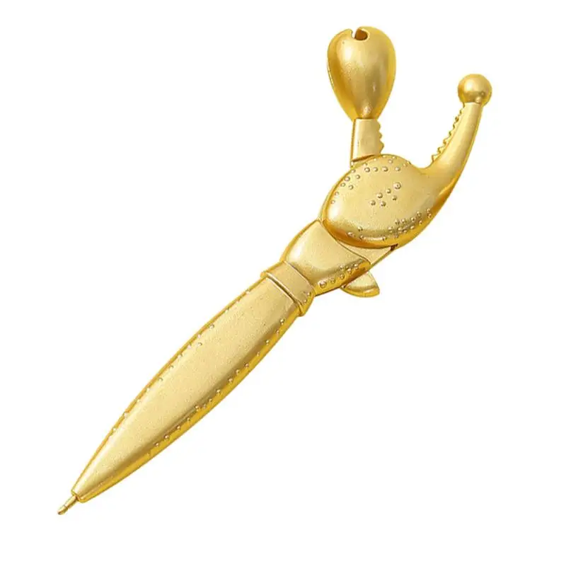 Ручка-краб Уникальная Золотая вдохновленная океаном Новинка письменный инструмент для школы уникальная морская ручка с крабом новый дизайн