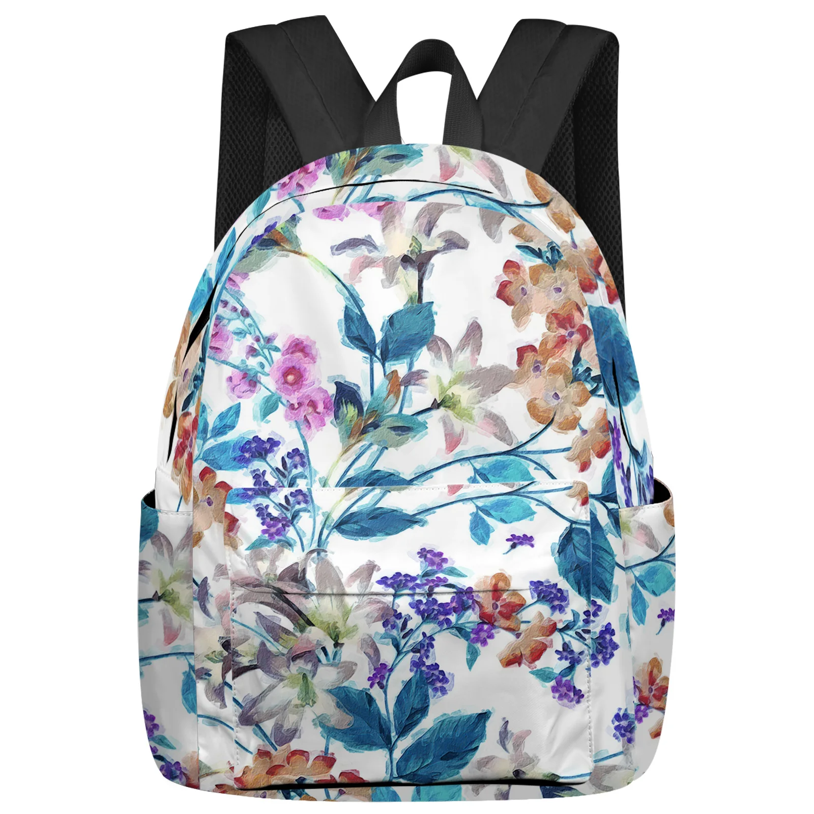 

Flowers Foliage Branches Backpack School Bags for Teenagers Girls Students Laptop Bag Women's Casual Travel Backpack