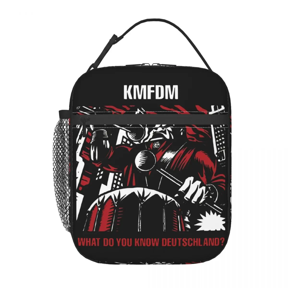 KMFDM Rock Band Merch Insulated Lunch Bag For School Food Storage Bag Portable Thermal Cooler Bento Box