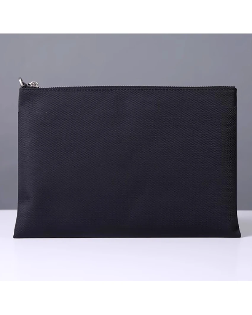 

Men's Canvas & Oxford Cloth Minimalist Large-Capacity Business Plain A4 Document Envelope Bag iPad Clip Bag Trendy