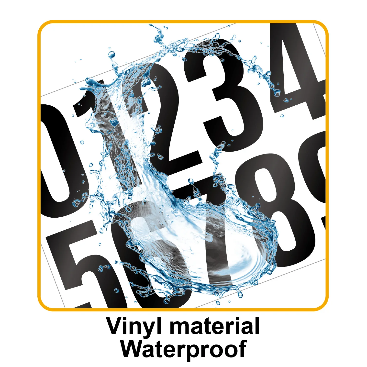 4 Inch Large Shiny Silver Reflective Number Decals Waterproof for Mailbox Address Sign Product Serial Number High Visibility