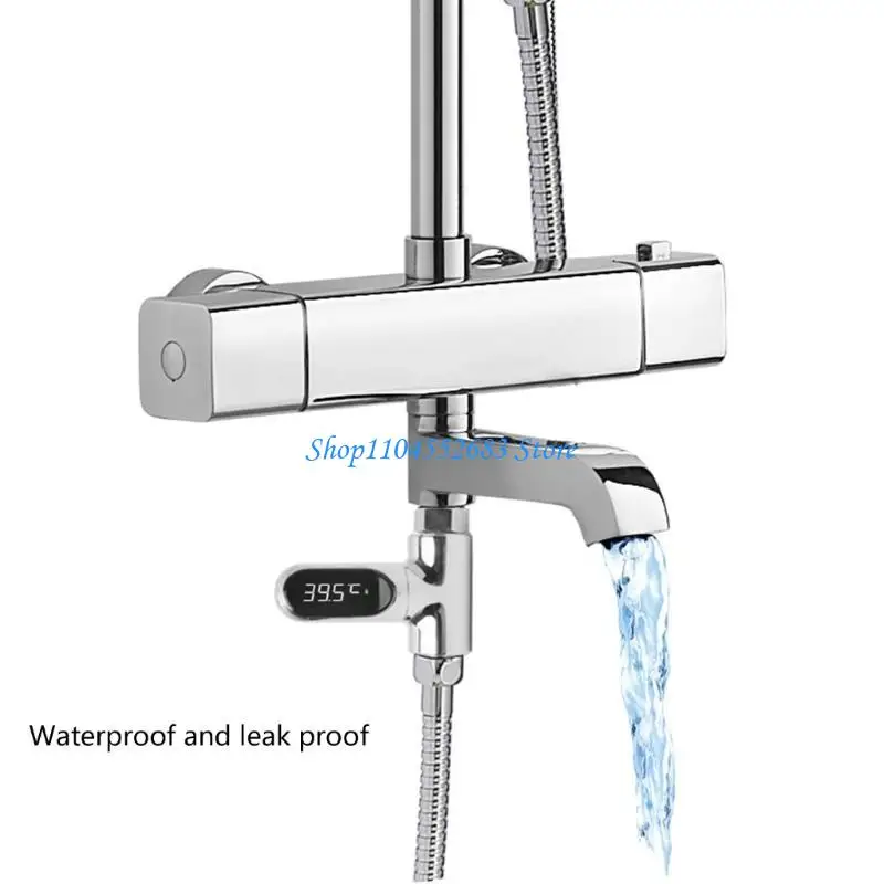 Thermomètres douche à LED Y6gd Thermomètres douche LED 360 Rotation LED pour une précise température