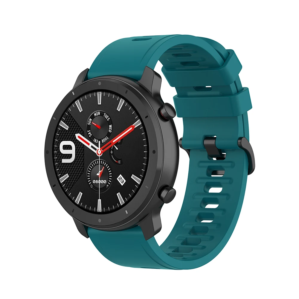 20 مللي متر 22 مللي متر سيليكون حزام ل Huami Amazfit GTR 42 مللي متر 47 مللي متر استبدال حزام (استيك) ساعة ل Garmin Venu SQ Forerunner 245 255