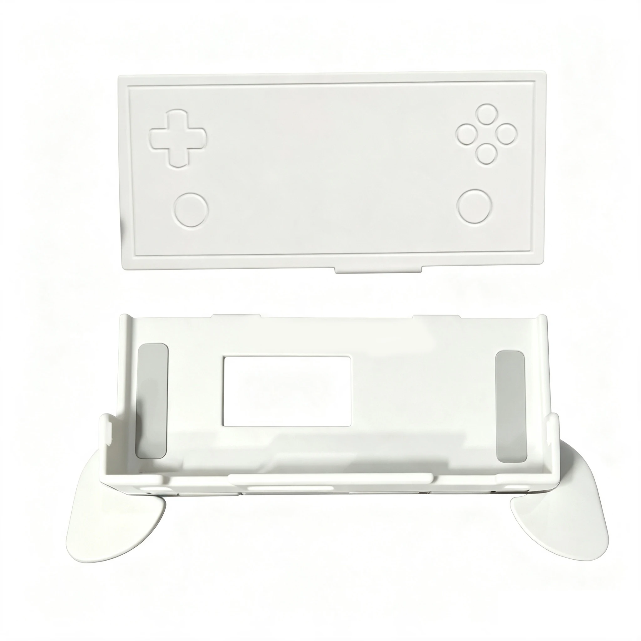 For AYANEO Pocket MICRO 2 3D Printed Ergonomic Retractable Hidden Grip with Screen Cover Fighting Game Handheld Controller Grip