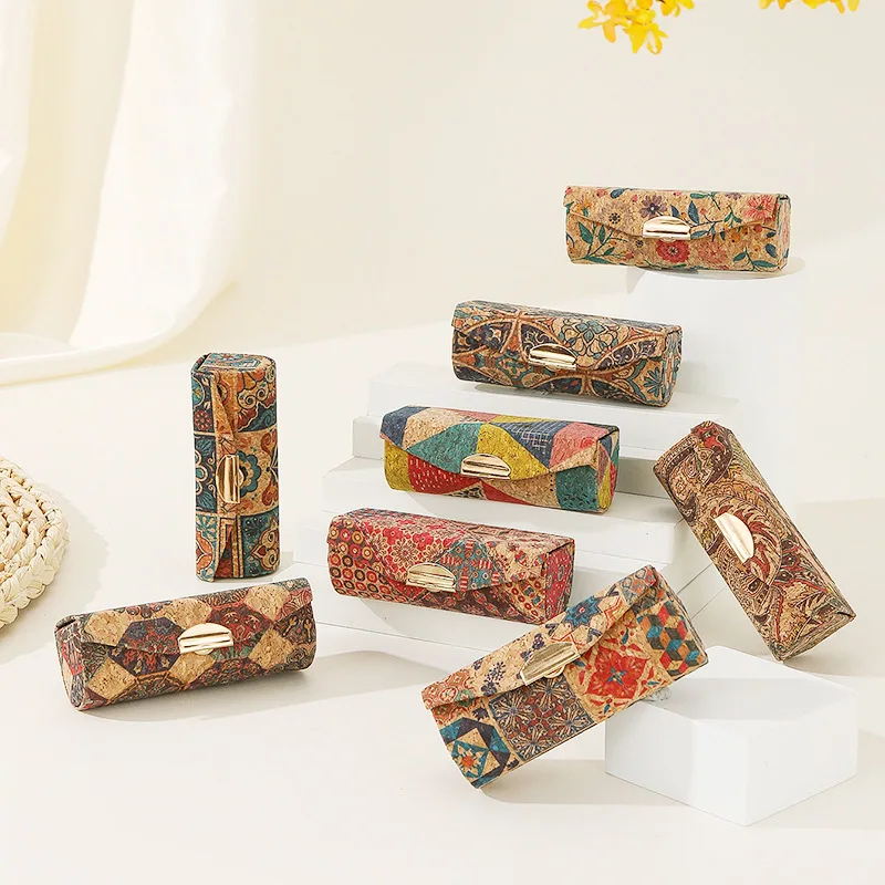 Fashion Stylish Lipstick Storage Box Made in Portugal Natual Cork Mini Case