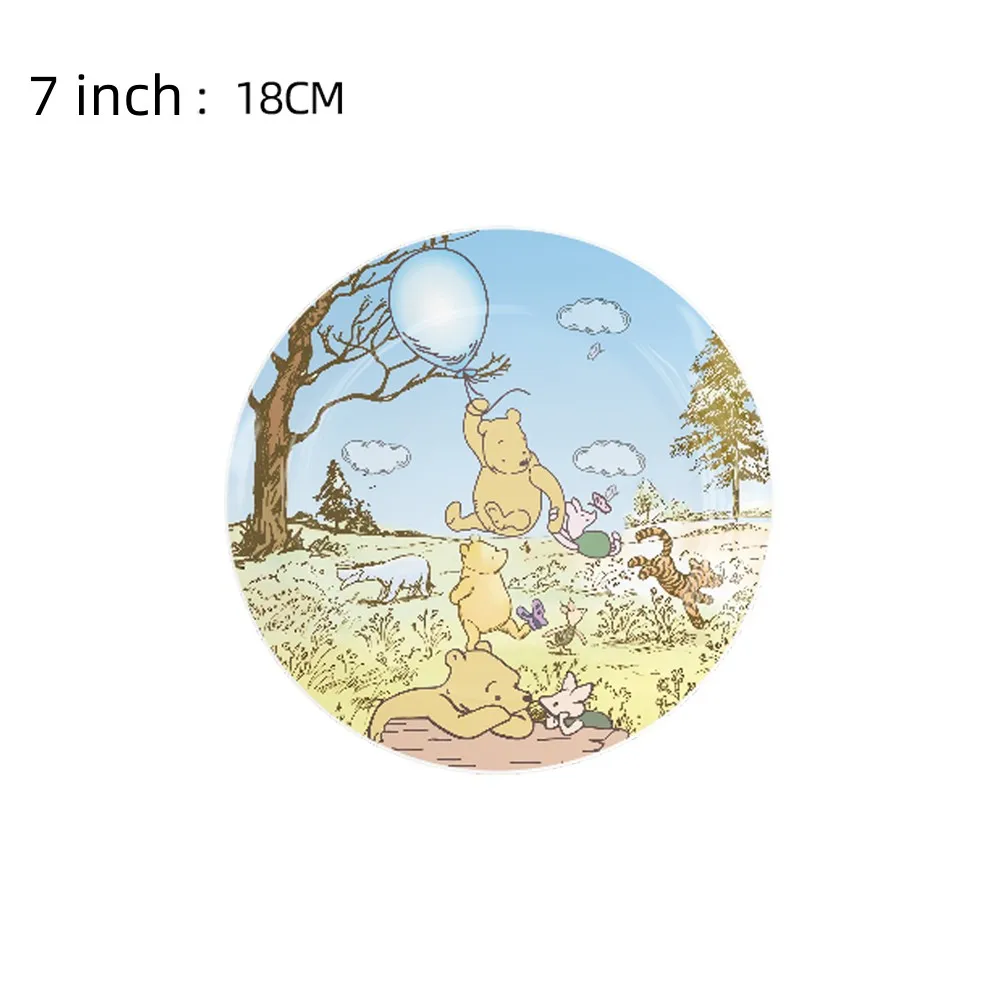 Disney Winnie the Pooh  Birthday Party Decorations Tableware Set Kids Favor Balloon Tablecloth Baby Shower Kids Party Supplies