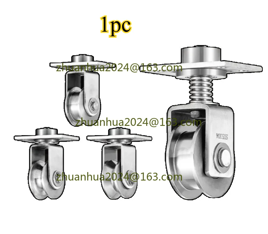 

1PC 201 304 Stainless Steel Belt Pulley V U H Groove Universal Sheave Wheel Industrial Transmission Pulley Hardware Fitting