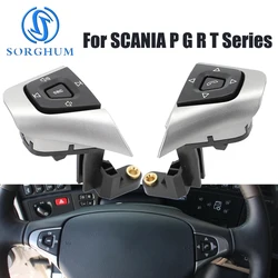 SORGHUM Truck Auto Cruise Steering Wheel Switches Button Panel Menus Dashboard Knob for SCANIA P G R T series 1881591 1881593