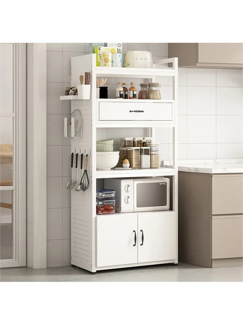 

Kitchen rack Floor-to-ceiling multi-layer storage rack Household microwave oven multi-function cabinet Storage cabinet