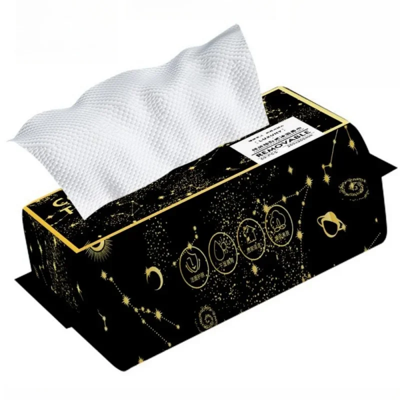 Paño de limpieza Facial grueso, toalla desechable para la cara, extracción en seco y húmedo, suave, patrón de perlas, removedor de maquillaje